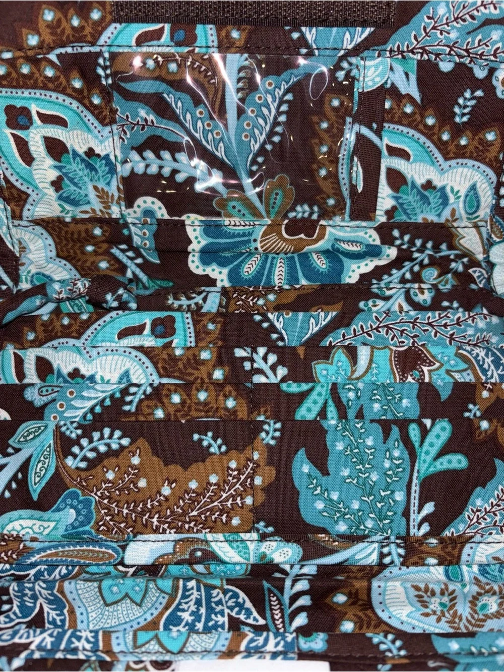 New Vera Bradley Java Blue Wallet Crossbody RETIRED